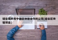 硅谷技术和中国区块链合作的公司[硅谷区块链项目]